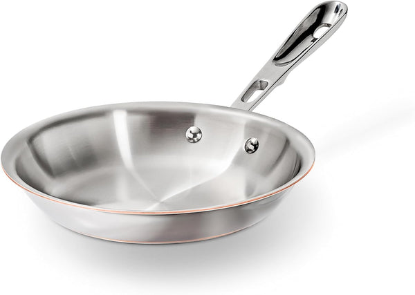All-Clad Copper Core 5-Ply Stainless Steel Fry Pan 8 Inch Induction Oven Broiler Safe 600F Pots and Pans, Cookware Silver | Unmatched Heat Control and Precision, Elegant Design, Omelet Pan, Induction Compatible, Oven Safe up to 600F1