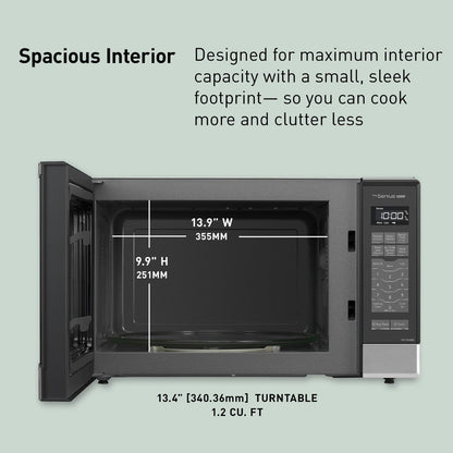 Panasonic Microwave Oven NN-SN686S Stainless Steel Countertop/Built-In with Inverter Technology and Genius Sensor, 1.2 Cubic Foot, 1200W5