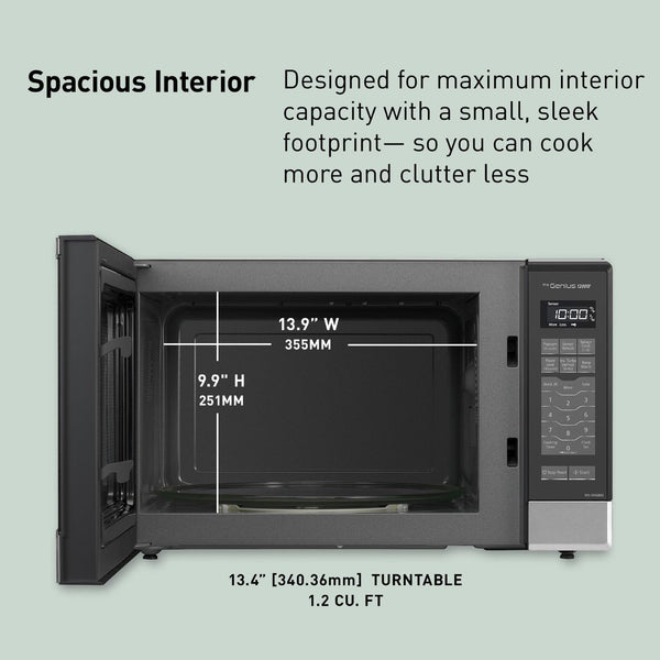 Panasonic Microwave Oven NN-SN686S Stainless Steel Countertop/Built-In with Inverter Technology and Genius Sensor, 1.2 Cubic Foot, 1200W5