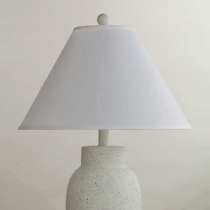 Pre-Assembled Denni Large White Linen Chimney Lamp Shade 6X17X11.5 (Spider) | 6" Top X 17" Bottom X 10" High X 11.5" Slant Replacement for Table + Floor Lamps round Fabric Harp + Finial2