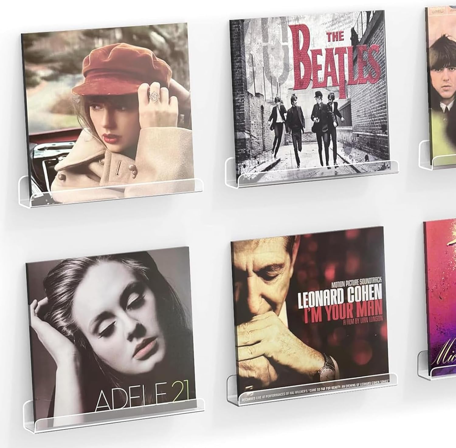 vinyl-record-shelf-wall-mount-6-pack-12-inch-clear-acrylic-album-record-holder-display-kids-bookshelf-floating-wall-shelves-for-bathroom-bedroom-living-room-kitchen-clear-6pcs