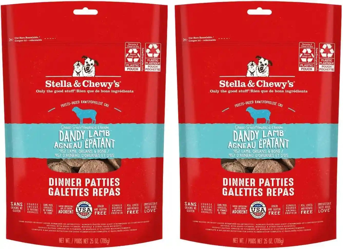 stella-chewys-freeze-dried-raw-dinner-patties-dandy-lamb-recipe-high-protein-grain-free-puppy-dog-food-perfect-for-picky-eaters-25-oz