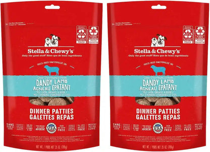 Stella & Chewy'S Freeze-Dried Raw Dinner Patties - Dandy Lamb Recipe - High Protein Grain-Free Puppy & Dog Food - Perfect for Picky Eaters - 25 Oz12