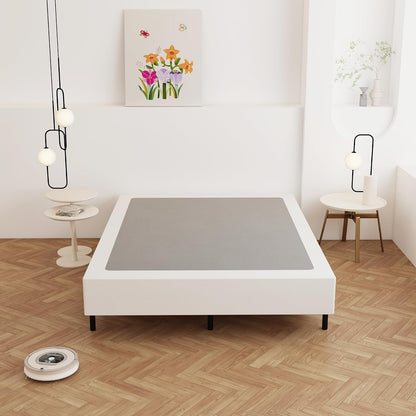 9 Inch Box Spring for Queen Bed, Bed Base with Fabric Cover | Heavy Duty Metal, High Bearing Capacity, Mattress Foundation, Easy Assembly, Noise Free4