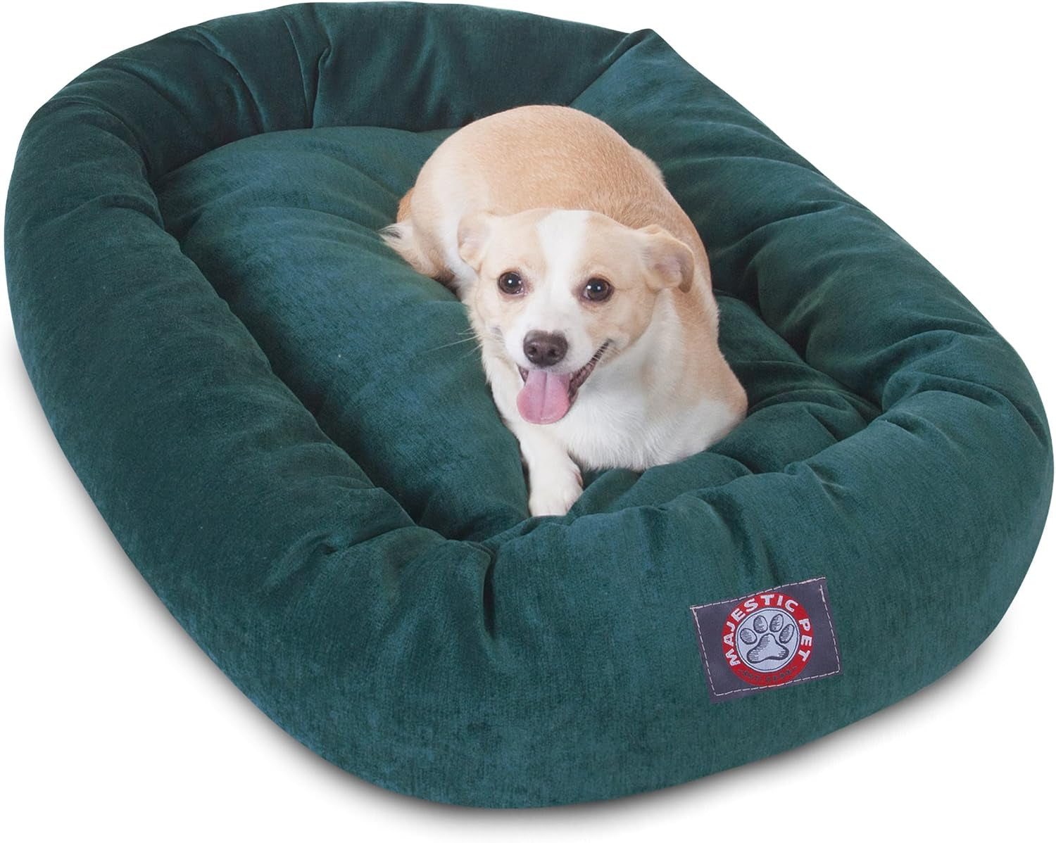 majestic-pet-40-inch-micro-velvet-calming-dog-bed-washable-cozy-soft-round-dog-bed-with-spine-for-head-support-fluffy-donut-dog-bed-40x29x9-inch-round-pet-bed-large-pearl