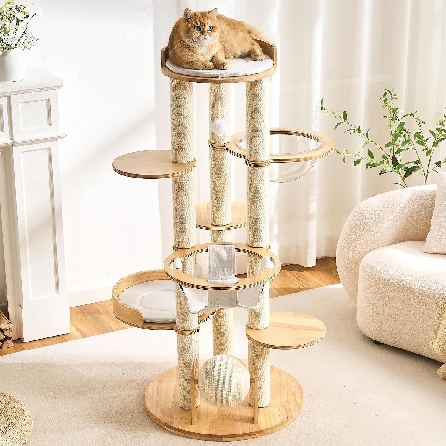 modern-cat-tree-small-tower-with-scratching-post-for-indoor-28-inch-solid-wood-multifunctional-corner-cat-tree-tower-with-bed-dangling-ball-interactive-rope-scratching-board