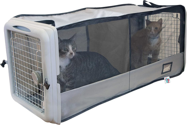 SPORT PET Large Pop Open Kennel, Portable Cat Cage Kennel, Waterproof Pet Bed, Travel Litter Collection9