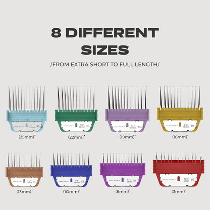 Stainless Steel A5 Wide Guide Comb – Metal Attachment for A5 Wide Blades, Compatible with Wahl KM, Andis, Oster, Heiniger – Smooth & Durable Grooming Guard (6Mm - 1/4")3