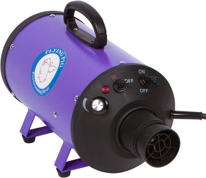 Flying Pig High Velocity Dog Pet Grooming Dryer W/Heater (Model: Flying One, Purple)2
