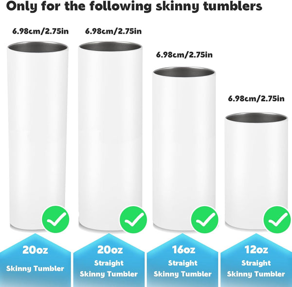 2 Pack 20Oz Skinny Tumbler Replacement Lids,Spill Proof Covers | Splash Resistant Sliding Covers with Seal Ring,For 20Oz Strainght Skinny Tumbler,Straw Friendly, BPA Free,Leak-Proof3