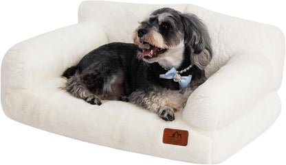 Hollypet Small Dog Large Cat Bed Puppy Couch Beds for Pets up to 25 Lbs | Fluffy Dog Cat Couch Plush Soft Warming Pets Beds with Machine Washable Cover and Non-Slip Bottom21