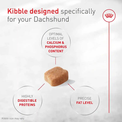ROYAL CANIN Breed Health Nutrition Dachshund Adult Dry Dog Food, 10 Lb Bag. | Specialized Kibble Shape, Supports Joint and Bone Health, Promotes Healthy Weight, Complete and Balanced Nutrition4