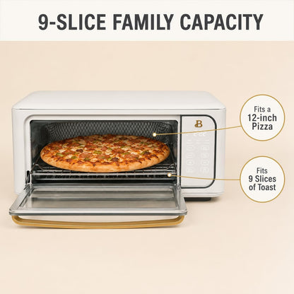 Air Fryer Toaster Oven Combo, Convection Countertop Oven | 15L Infrared Dehydrator, 9-Slice Pizza Baker & Slow Cooker5