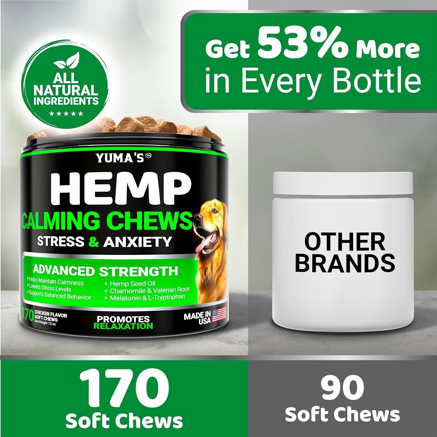 hemp-calming-chews-for-dogs-advanced-dog-calming-chews-170-chews-anxiety-relief-treats-separation-aid-barking-stress-relief-thunderstorms-melatonin-hemp-oil-made-in-usa