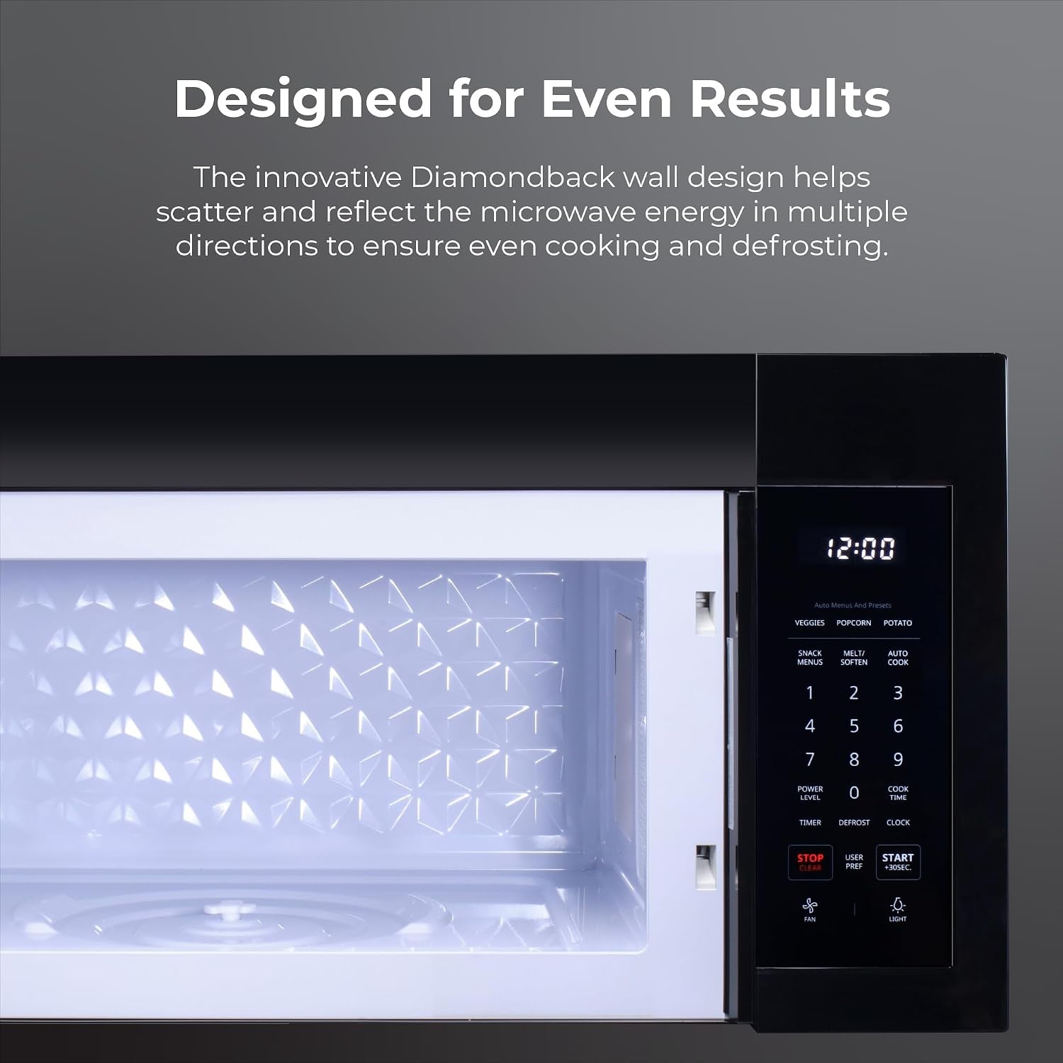 over-the-range-microwave-1-7-cu-ft-capacity-black-1000-watts-300-cfm-vent-fan-12-4-glass-cooking-tray-preset-cooking-controls-child-lock-led-lighting