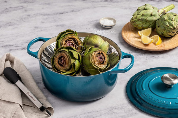 Le Creuset Enameled Cast Iron Signature round Dutch Oven, 4.5 Qt., Deep Teal4