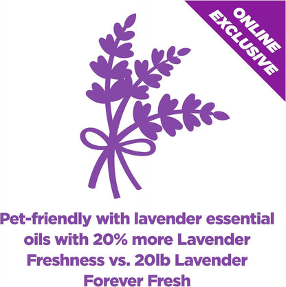 Arm & Hammer Forever Fresh Clumping Cat Litter Lavender, Multicat Cat Litter Odor Control 18Lb with 20% More Lavender Freshness, with Essential Oils2