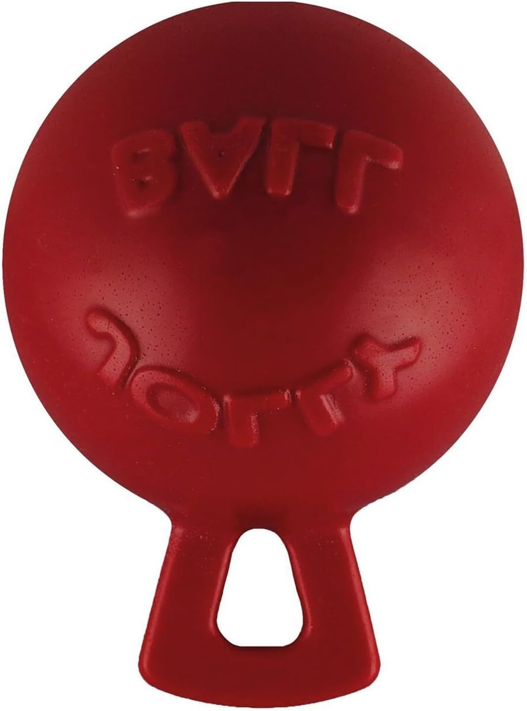 jolly-pets-tug-n-toss-heavy-duty-dog-toy-ball-with-handle-8-inches-large-red-408-rd