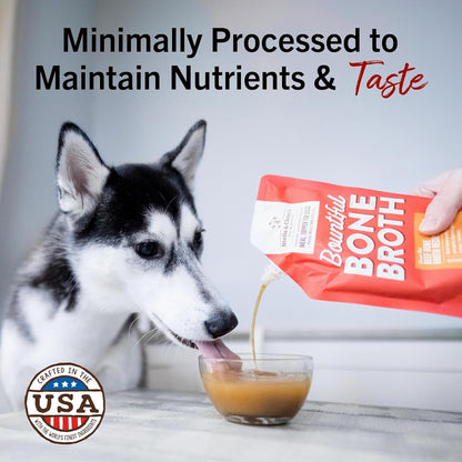 Stella & Chewy'S Human-Grade Grass-Fed Beef Bone Broth for Dogs - Joint & Gut Health Liquid Food Topper with Collagen & Turmeric, 16 Fl Oz Resealable Pouch (Pack of 6)3