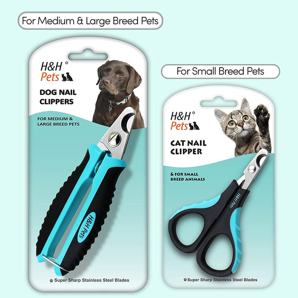 Cat Nail Clipper by H&H Pets - Professional Sharp Stainless Steel Claw Clipper Trimmer with Sturdy Non Slip Handles - for Small Animal & Cats Nail Cutter7