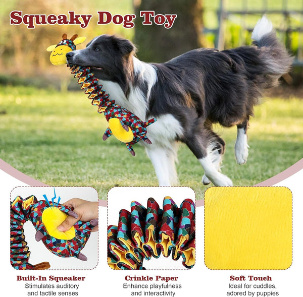 Tough Indestructible Dog Toys for Aggressive Chewers, Durable Dog Chew Toys for Large Breeds with Cotton Material & Crinkle Paper, Aggressive Chew Toys for Dogs3