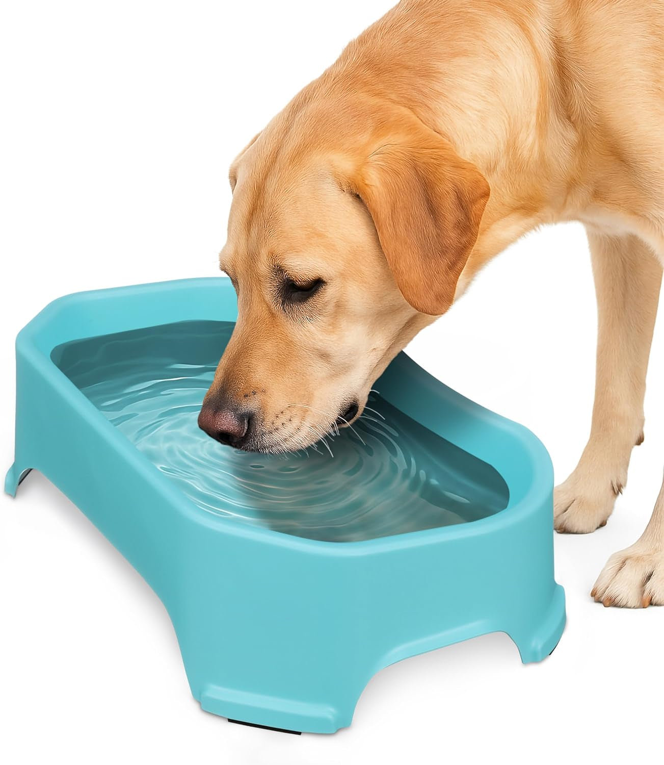 neater-pet-brands-extra-large-water-bowl-for-dogs-outdoor-dog-water-bowl-1-25-gallon-xl-capacity-big-trough-style-food-dish-for-indoors-or-outside-no-spill-large-dog-bowls-gunmetal-grey