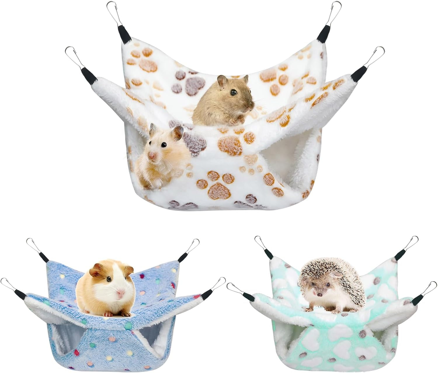 yedsintu-3-pcs-guinea-pig-hammock-rat-ferret-hanging-hammock-guinea-pig-accessories-for-small-animals-chinchilla-parrot-sugar-glider-ferret-hamster-squirrel-11-11