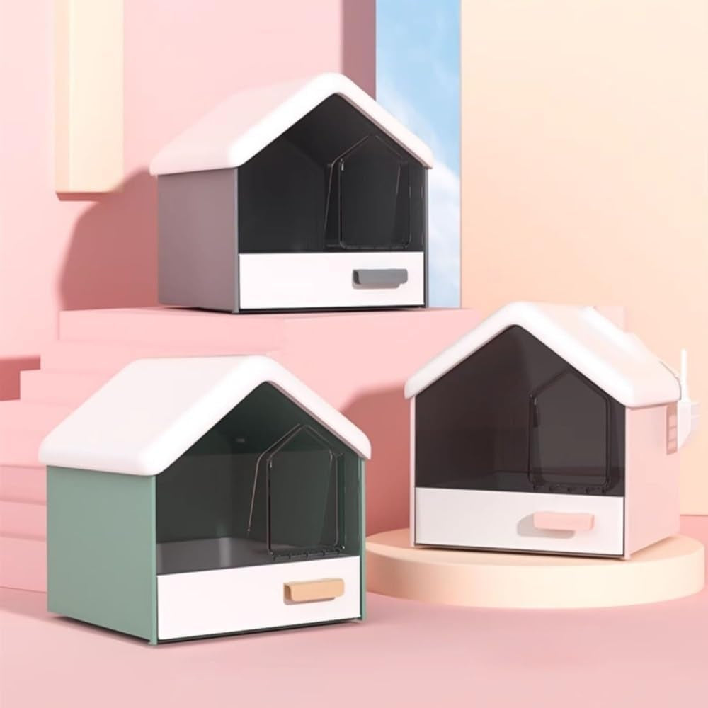 pet-supplies-hooded-cat-litter-box-privacy-no-mess-portable-easy-cleanpink