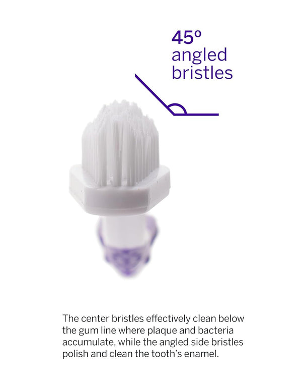 Petsmile Professional Pet Toothbrush, Patented 45° Cats + Dogs | Patented 45° Angled Brush Head, Soft Bristles, Reaches below Gumline, Small + Large Pets, Vet-Recommended, Ergonomic Handle4