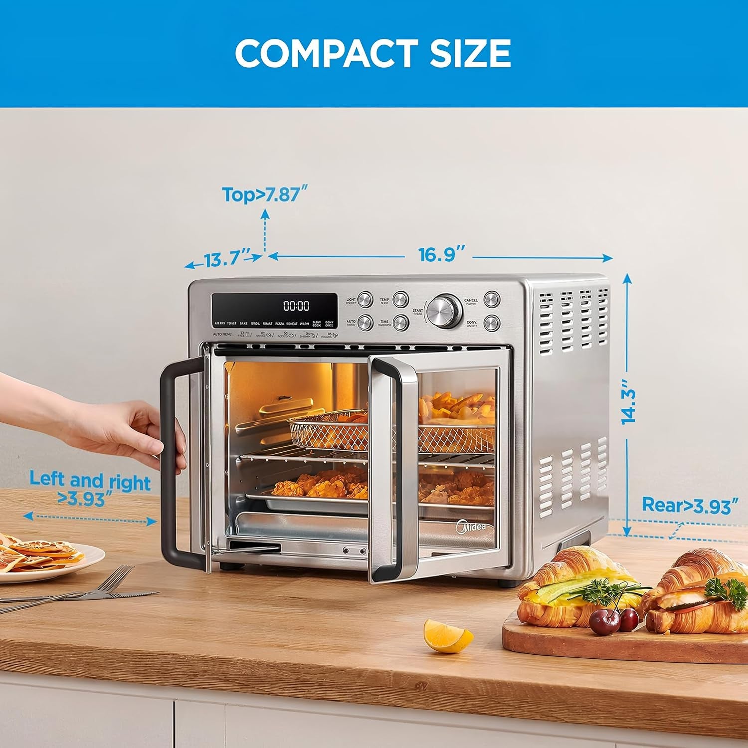 midea-flexify-classic-french-door-toaster-oven-air-fryer-combo-26-4-qt-10-in-1-large-capacity-26-4-qt-countertop-oven-25-faster-cooking-and-90-less-oil-stainless-steel