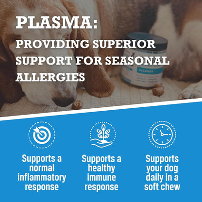 Allergy Chews – Plasma-Powered Formula for Dog Seasonal Allergy Support – Grain-Free Natural Blood Protein Supplements – 60 Soft Chews (1 Canister)7