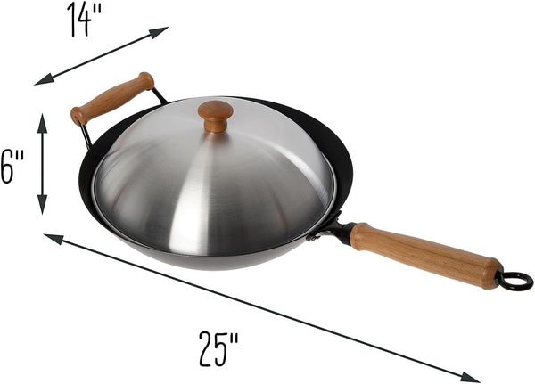 Joyce Chen 22-9938, Pro Chef 14 Inch 10 Piece Excalibur Non-Stick Wok Set3