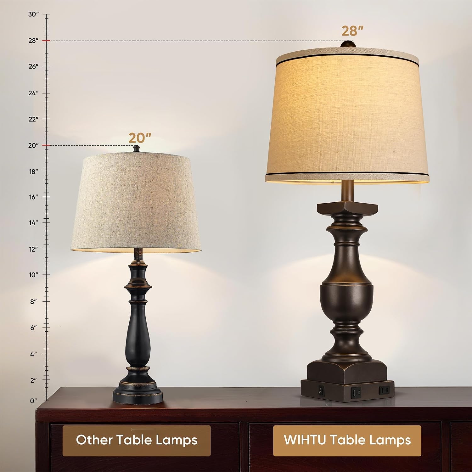 28-black-gold-resin-table-lamp-set-of-2-nightstand-lamp-with-usb-port-rocker-switch-2-bulbs-included-6w-2700k-warm-light-farmhouse-bedside-lamp-for-nightstand-desk-livingroom-bedroom-decor