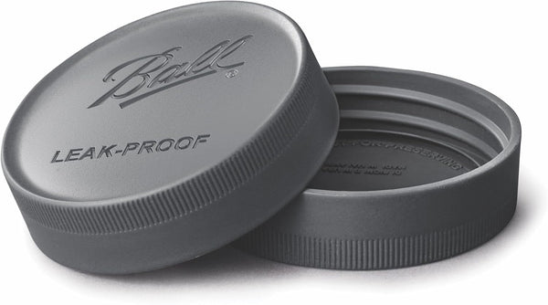 Leak-Proof Plastic Lids for Glass Mason Jars, Used for Canning, Pickling, Juice, Jam, Jelly (Wide, 6 Count (Pack of 2))3