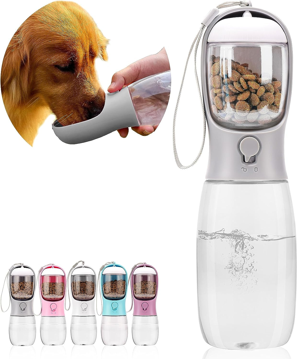 dog-water-bottle-with-food-container-portable-leak-proof-pet-water-dispenser-for-walking-hiking-travel-puppy-essentials-accessories-for-small-large-dogs-dog-gifts-10oz-15oz-19oz