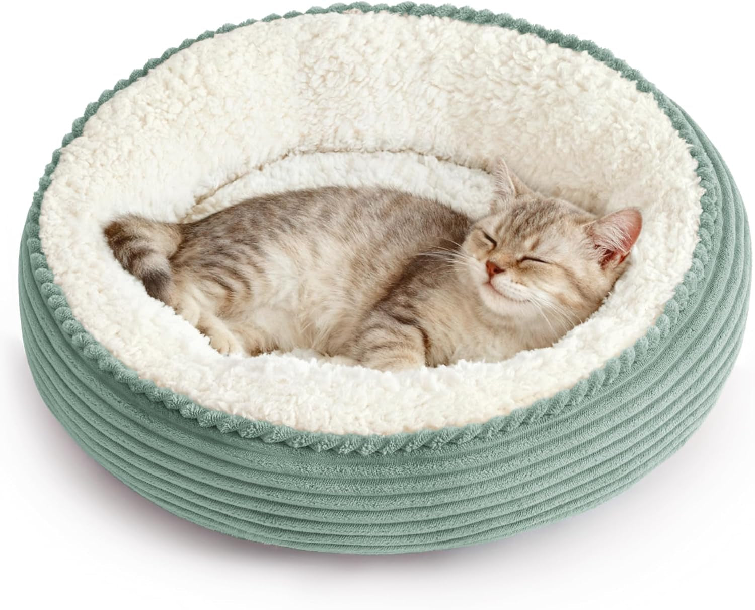 loves-cabin-round-donut-cat-and-dog-cushion-bed-20in-bed-for-cats-or-small-dogs-anti-slip-water-resistant-bottom-super-soft-durable-fabric-pet-beds-washable-luxury-cat-dog-bed-gray