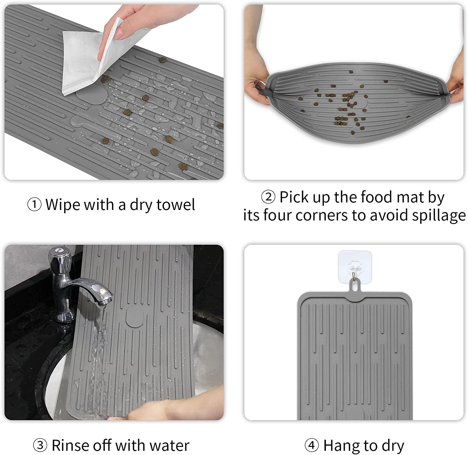 ptlom-pet-placemat-for-dog-and-cat-mat-for-prevent-food-and-water-overflow-suitable-for-medium-and-small-pet-grey-silicone