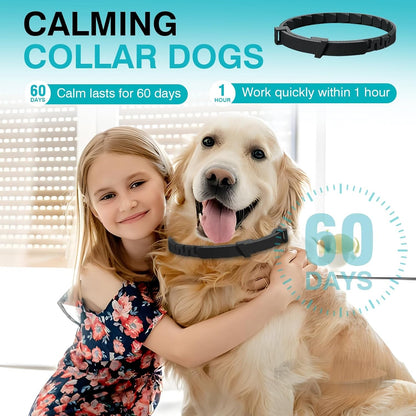Calming Collar for Dogs 6 Packs Dog Calming Pheromones Collar Separation Anxiety and Stress Relief anti Anxiety 60 Days Calm Pheromone Collars for Small Medium Large Dogs 25 Inch Adjustable Waterproof2