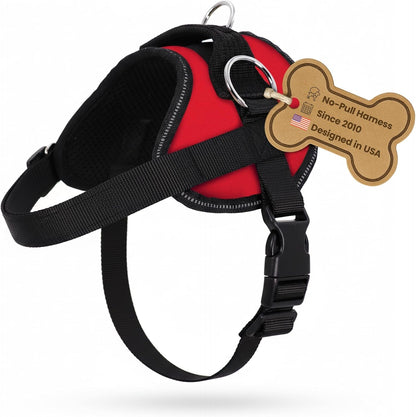 Bark Appeal Tan Plaid No-Pull Dog Harness for Extra Small to Small Sized Pets – Adjustable, Reflective Vest with 3 Leash Clips for Added Control, Easy Walks & Training – Small15