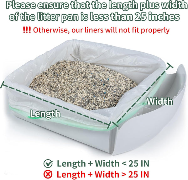ANWA 40 Count Cat Litter Box Liners for Automatic Cat Litter Box and Litter Box Robot 4/5, Heavy-Duty, Extra Thick2