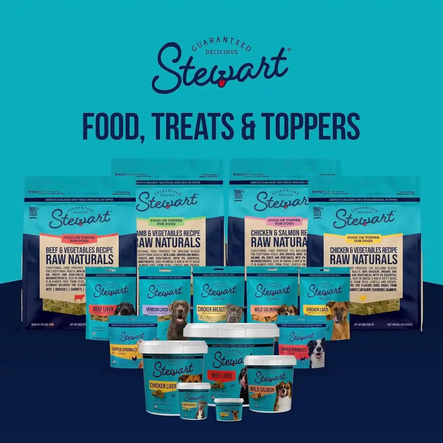 stewart-freeze-dried-dog-treats-100-beef-liver-21-oz-tub-premium-quality-raw-protein-single-ingredient-high-protein-training-treats-food-topper-no-refrigeration-cat-friendly