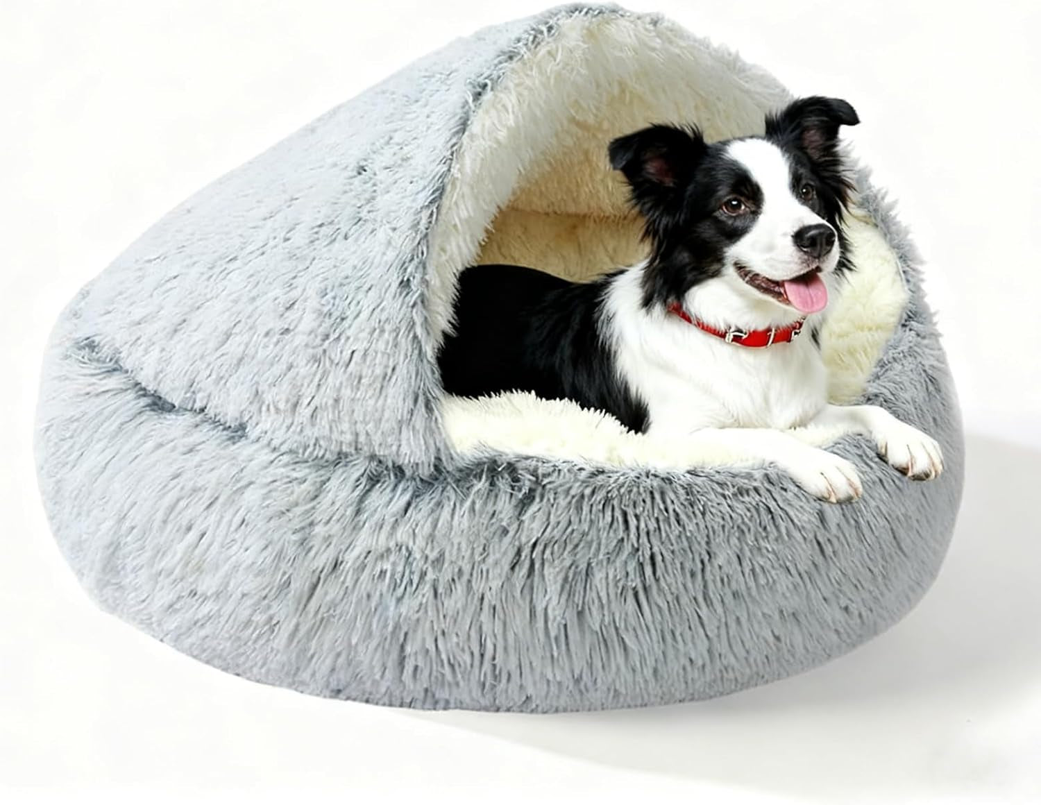 calming-dog-bed-fluffy-plush-pet-bed-under-35-pound-large-cave-bed-washable-non-slip-cat-nest-pod-windproof-cozy-indoor-cave-for-kitten-dog-non-slip-bottom-l-31-5in