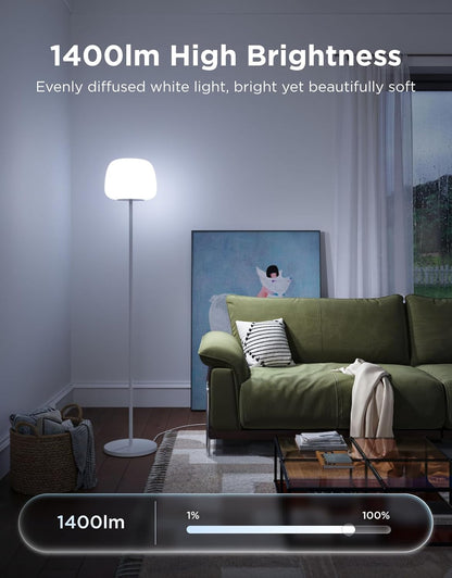 Govee Lantern Floor Lamp, Halo Gradient RGBIC Smart Corner Lamp for Bedroom | Luminblend+, 1000K-10000K, Matter Compatible, 100+ Scene Modes, Music Sync, 1400Lm, Modern Floor Lamps for Living Room, White6