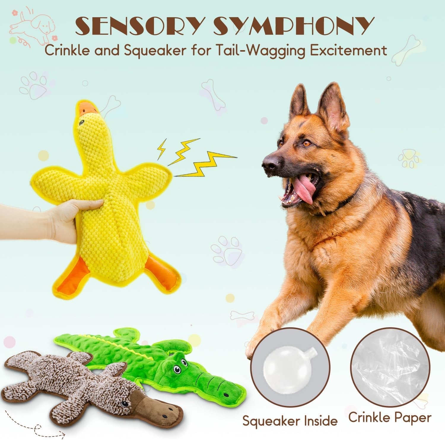 no-stuffing-dog-squeak-toys-3-pack-chew-toys-for-small-to-large-puppies-durable-puppy-teething-toys-interactive-to-keep-pets-busy-toss-fetch-tug-play-best-birthday-gift