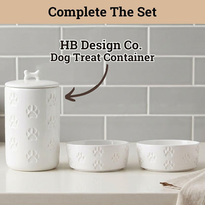 Ceramic Dog Bowl Set of 2 with Anti-Skid Base, 5.5"W X 2"H, 2 Cup Capacity | Thick Ceramic, Dishwasher Safe, Anti-Skid Rubber Base, 2 Cups per Bowl, Ceramic Food and Water Bowls Set of 2 for Small Dogs7