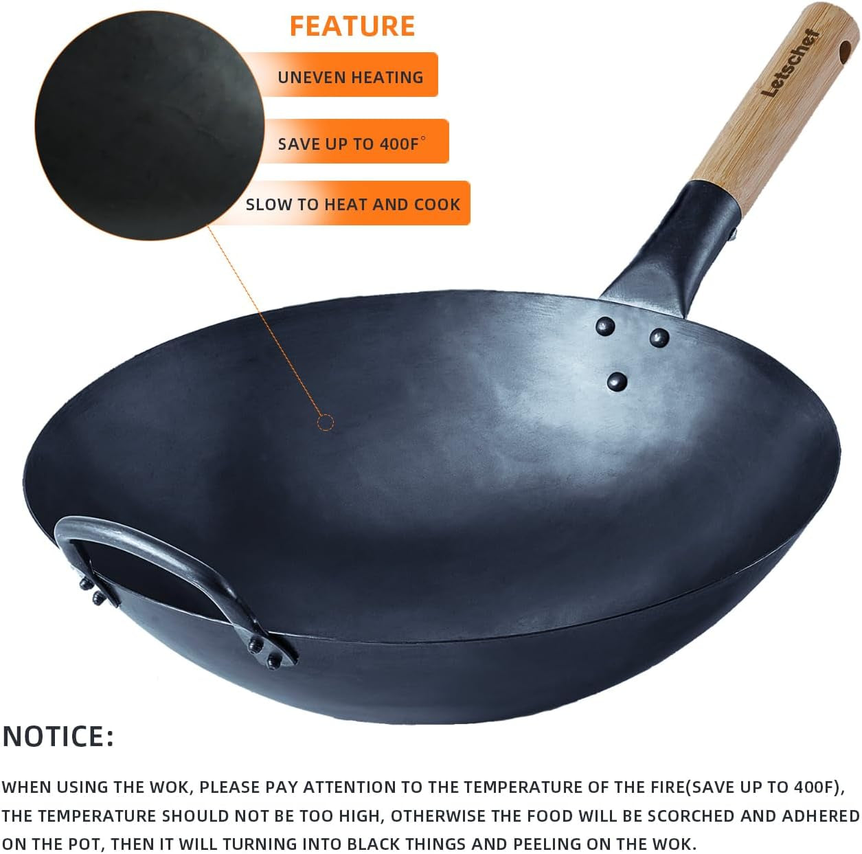 14-inch-carbon-steel-wok-with-round-bottom-free-chemical-cookware-for-gas-stoves-open-fire-hand-hammered-chinese-traditional-wok-with-bamboo-handleno-lid-included
