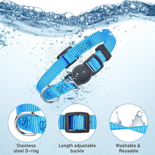 GAMUDA Puppy ID Collars - Super Soft Nylon Whelping Set - Adjustable Breakaway Litter for Pups - Assorted Colors Plain & Identification with 2 Record Keeping Charts - Set of 12 (S)3
