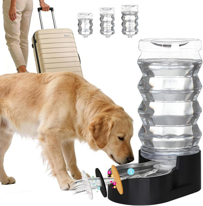 RIZZARI 8L Gravity Dog Water Dispenser: Stainless Steel Bowl Anti-Splash | Wide Mouth Easy Cleaning/ Dishwasher Safe/No Electricity Needed/ Filtered Fresh Water / Multi-Pet Homes20
