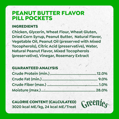 Greenies Pill Pockets Large Size Dog Treats, Peanut Butter, 15.8 Oz | Vet-Recommended, Capsule Size, Low Calorie, Odor Masking, Stress- and Mess-Free Medication Experience5