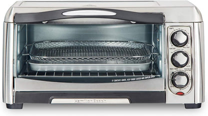 Air Fryer Countertop Toaster Oven with Large Capacity, Fits 6 Slices or 12” Pizza, 4 Cooking Functions for Convection, Bake, Broil, Easy Access, Sure-Crisp, Stainless Steel (31323)5